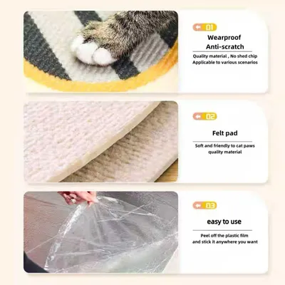 Qinhul Arbre de Noël mural avec griffoir pour chat