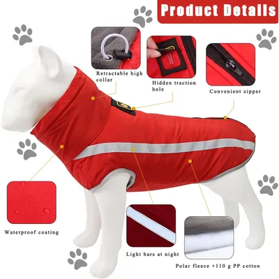 Qinhul Wintermäntel für Hunde Qinhul Wintermäntel für Hunde