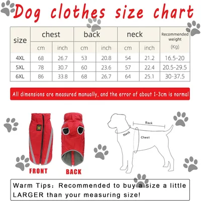 Qinhul Wintermäntel für Hunde Qinhul Wintermäntel für Hunde