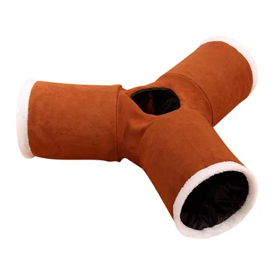 Tunnel d'entraînement pliable à 3 trous pour chat Tunnel d'entraînement pliable à 3 trous pour chat