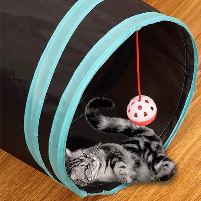 Tunnel pliable pour animaux de compagnie à 5 trous