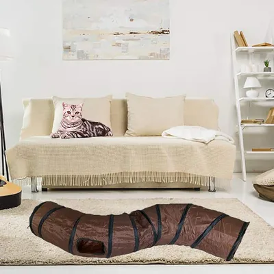 Tunnel interactif pour chats d'intérieur