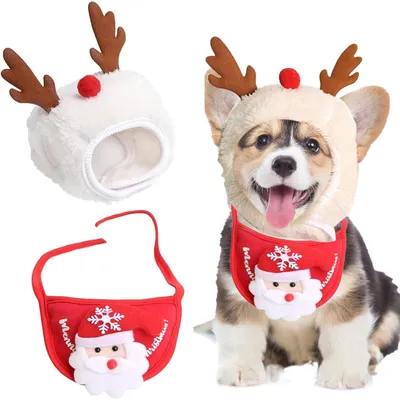 KPYTE Niedliche Weihnachtskostüme für Katzen und Hunde KPYTE Niedliche Weihnachtskostüme für Katzen und Hunde