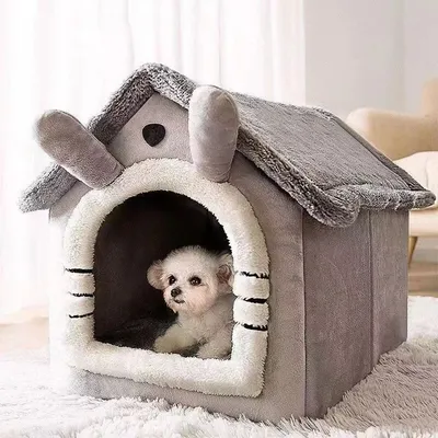Reitlaze Niche pour chien, type maison, chaleureuse(Style 1) Reitlaze Niche pour chien, type maison, chaleureuse(Style 1)