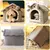 Reitlaze Niche pour chien, type maison, chaleureuse(Style 1) Reitlaze Niche pour chien, type maison, chaleureuse(Style 1)