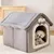 Reitlaze Niche pour chien, type maison, chaleureuse(Style 2)