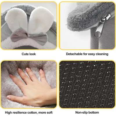 Reitlaze Niche pour chien, type maison, chaleureuse(Style 2)