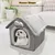 Reitlaze Niche pour chien, type maison, chaleureuse(Style 2)