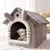 Reitlaze Niche pour chien, type maison, chaleureuse(Style 1)