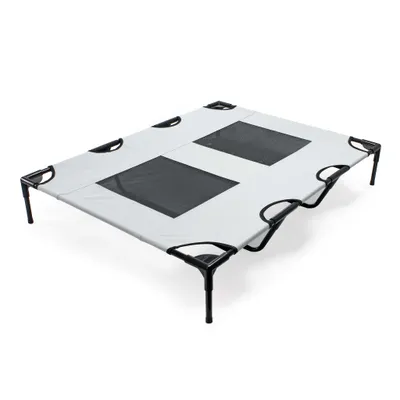 Wiltec Transat pour chiens et chats – couleur Grise – XL / 122 x 93 x 20 cm