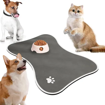 KPYTE Tapis d'alimentation pour animaux de compagnie