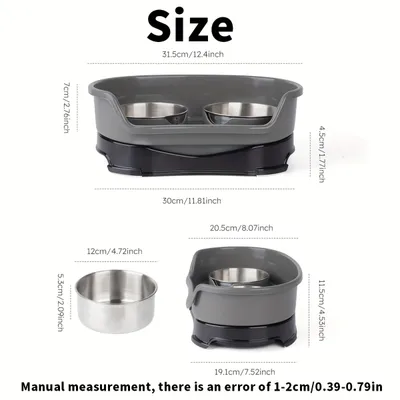 Ensemble de gamelles surélevées pour chien