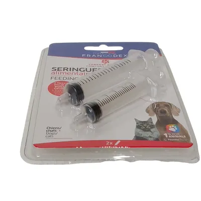 Francodex - Seringues Alimentaires 5 ml et 10 ml Pour Chiens et Chats