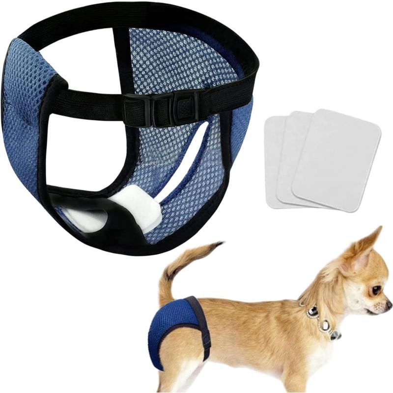 Qinhul Culotte hygiénique pour chien en maille respirante