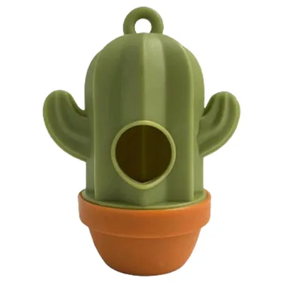 Distributeur de sacs à déjections canines - Motif cactus Distributeur de sacs à déjections canines - Motif cactus