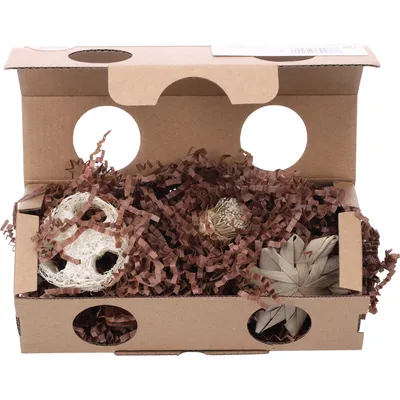 Flamingo - Boîte à jouets Hopsie Brun pour rongeur