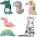 Zoomtopia 5 Pièces Jouet chat Herbe à Chat, Peluche pour Chat Jouets