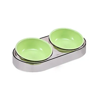 Zoomtopia Mangeoire surélevée à double bol pour animaux de compagnie