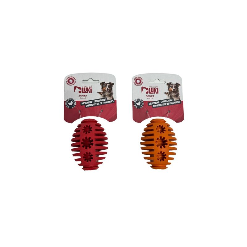 Mon Ami Luki - Jouet caoutchouc dist. recompense balle ovale
