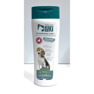 Mon Ami Luki - Shampoing 2 en 1 chiens apaisant et anti-démangeaisons Mon Ami Luki - Shampoing 2 en 1 chiens apaisant et anti-démangeaisons