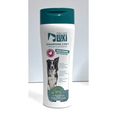 Mon Ami Luki - Shampooing 2 en 1 chiens anti-odeurs Mon Ami Luki - Shampooing 2 en 1 chiens anti-odeurs