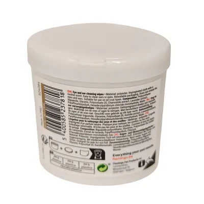 Flamingo - Lingettes de soin pour yeux et oreilles Reini 50 doigts pour cha