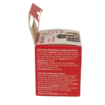 Poudre anti saignement Dalko 14 g pour chats, chiens, rongeurs et les oisea