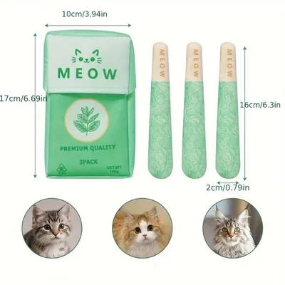 Jouets à l'herbe à chat pour chats, jouets à mâcher