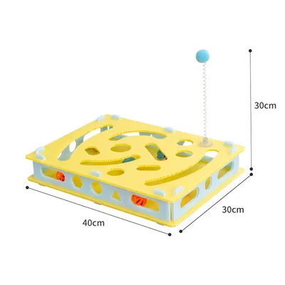 Jeu de puzzle pour chat avec labyrinthe alimentaire et jeu de fouille