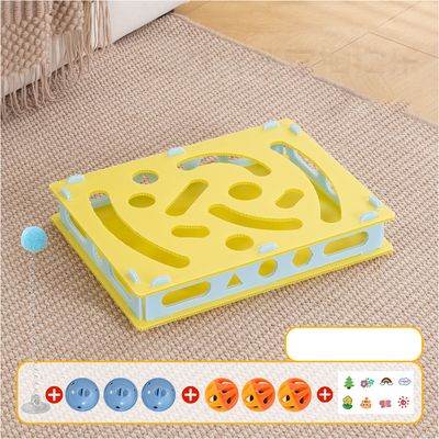 Jeu de puzzle pour chat avec labyrinthe alimentaire et jeu de fouille