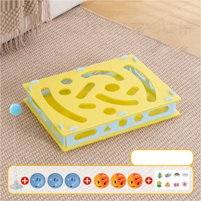 Jeu de puzzle pour chat avec labyrinthe alimentaire et jeu de fouille