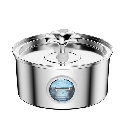 Fontaine à eau pour chat avec fenêtre de niveau d'eau visible