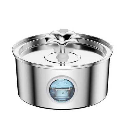 Fontaine à eau pour chat avec fenêtre de niveau d'eau visible Fontaine à eau pour chat avec fenêtre de niveau d'eau visible