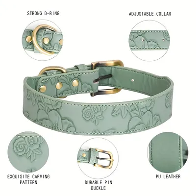 Collier pour chien à imprimé floral