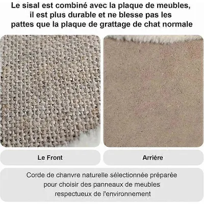 Griffoir pour chat en sisal naturel et carton