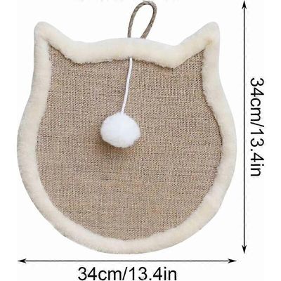Griffoir pour chat en sisal naturel et carton
