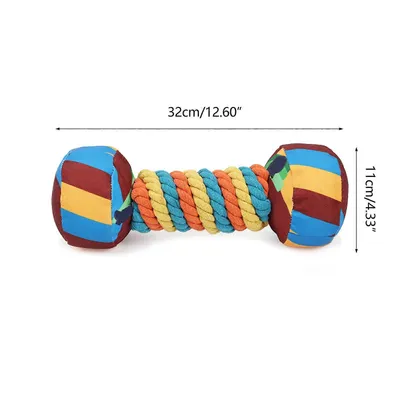 Jouet couineur pour chien - forme d'haltère