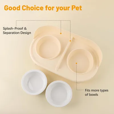 Gamelles surélevées inclinées pour chats