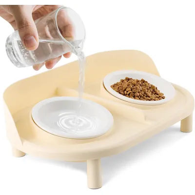 Gamelles surélevées inclinées pour chats Gamelles surélevées inclinées pour chats