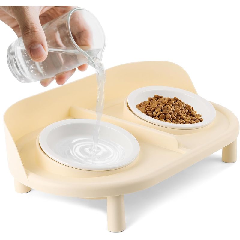 Gamelles surélevées inclinées pour chats