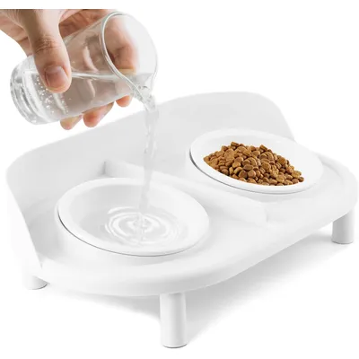 Gamelles surélevées inclinées pour chats Gamelles surélevées inclinées pour chats