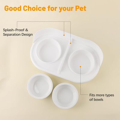 UAMLY Comederos elevados e inclinados para gatos