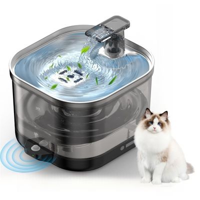 IntiMeg Fontaine d'eau sans fil pour chats et chiens - 2,0 litres