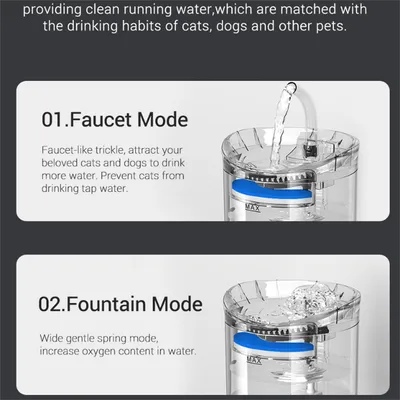 IntiMeg Fontaine d'eau automatique pour chats et chiots - 1,8L