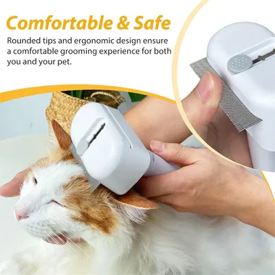 IntiMeg Ensemble de Brosses de Toilettage 3 en 1 pour Chat