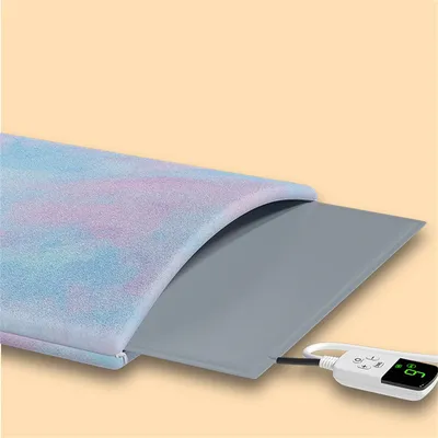 IntiMeg Tapis chauffant pour animal et 9 vitesses（gris）