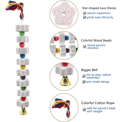 KPYTE Jouet à mâcher pour perroquet