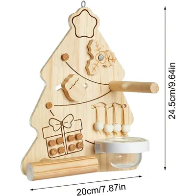KPYTE Jouet perroquet en forme de sapin de Noël