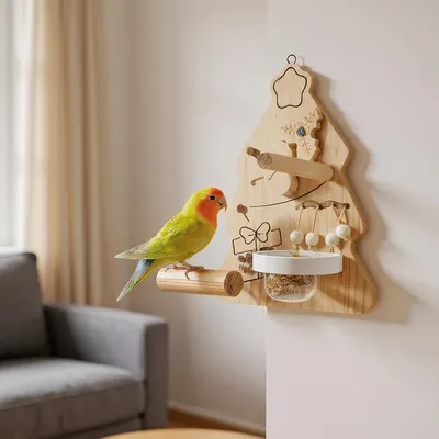 KPYTE Jouet perroquet en forme de sapin de Noël