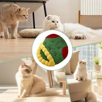 IntiMeg Gîte à chat en forme de chaussette de Noël